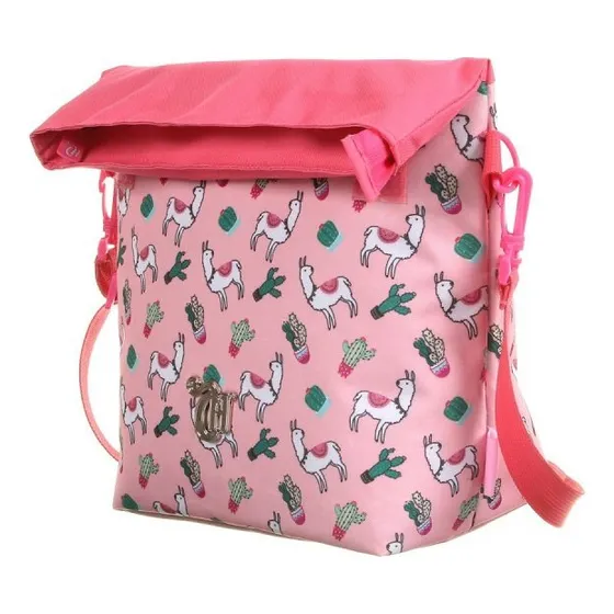 Lancheira Térmica Cooler Capricho Dmw 11849 Lhama Cor Rosa