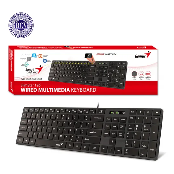 Teclado Alámbrico Genius Slimstar 126