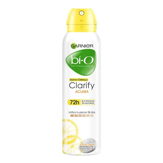 Desodorante En Aerosol Garnier Bi-o Clarify Lemon Scent 150