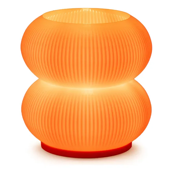 Lampara Velador Mesa Nordico Impresion 3d Luz Calida Esferas