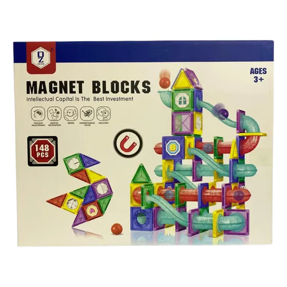 Bloques Para Armar Magneticos Juego 148 Piezas