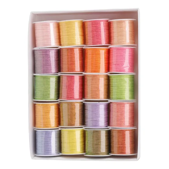 Cuerda Para Hacer Pulseras 20 Colores Hilo Encerado 55 Yarda