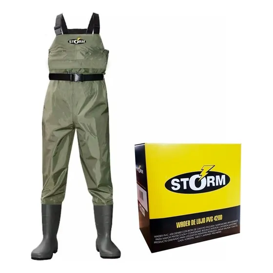 Wader Storm Pvc  420d Con Bota Envio Gratis/ Dmultisportcl