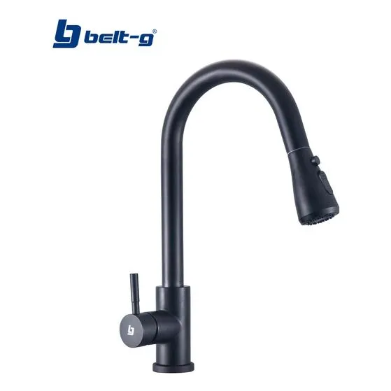 Grifo Fregadero Monomando Bridge Extensible Black Belt G