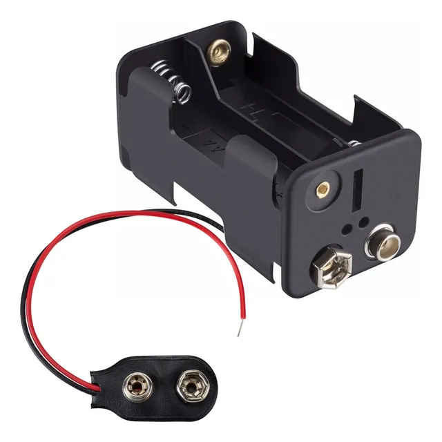 Portapila X4 Aa Comun Y Recargable Conector Y Cable Incluido