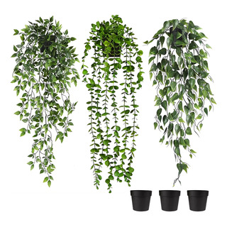 Plantas Artificiales Colgantes Decorativa Con Macetas Plantas Artificiales Colgantes Decorativa Con Macetas