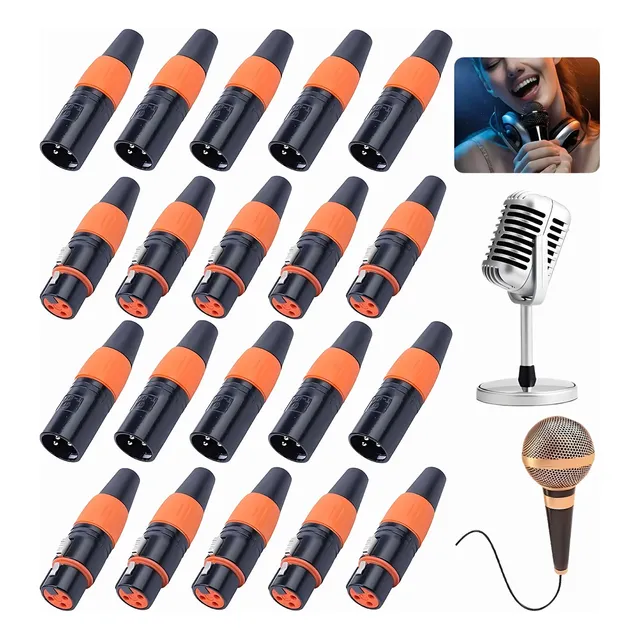 20pzs Conectores Xlr Para Canon Electrónica Audio