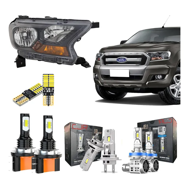 Kit Completo Cree Led Lamparas Ford Ranger Sin Lupa Canbus
