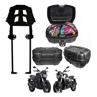 Base Y Caja 2 Cascos Con Respaldo Para Moto Dominar 250 400 Base Y Caja 2 Cascos Con Respaldo Para Moto Dominar 250 400