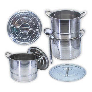 Juego De Ollas Con Tapas Acero Inoxidable Vaporera Cocina Juego De Ollas Con Tapas Acero Inoxidable Vaporera Cocina