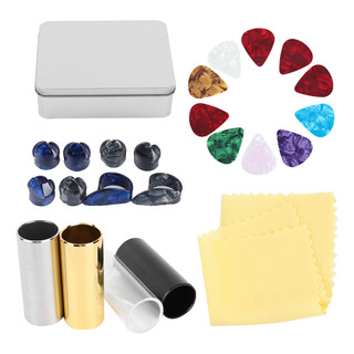 Kit De Accesorios Para Guitarra Slider, 10 Púas De Celuloide Kit De Accesorios Para Guitarra Slider, 10 Púas De Celuloide