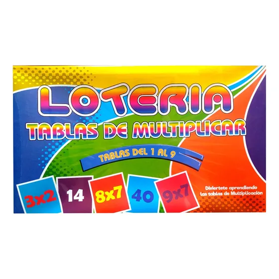 Tablas De Multiplicar Didacticas Juego Loteria Infantil