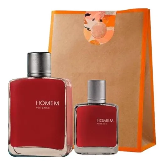 Kit Homem Potence Perfume Masculino + Mini + Bolsa De Regalo