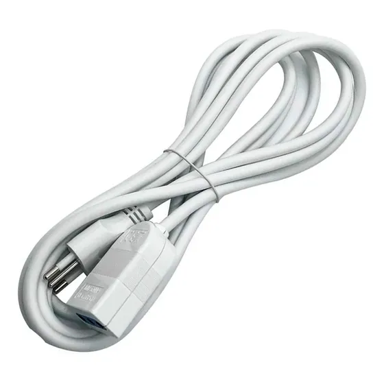 Alargador Simple Blanco 2p+t 3 Metros 250v 10a 