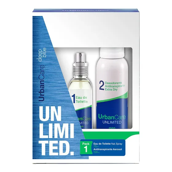 Perfume Urban Care Pack Unlimited Deep Blue Edt