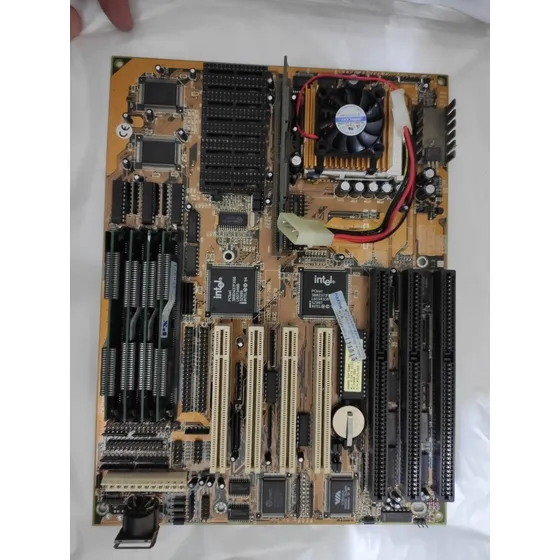 Placa-mãe + Processador Pentium + 16mb + Cooler Com Slot Isa