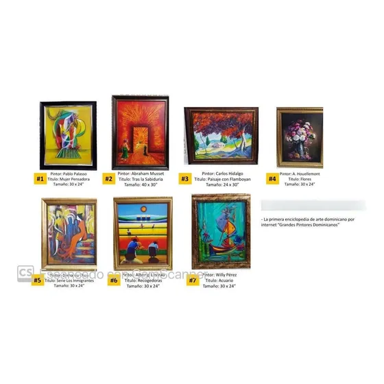 Pinturas Obras De Arte Afamados Pintores Dominicanos