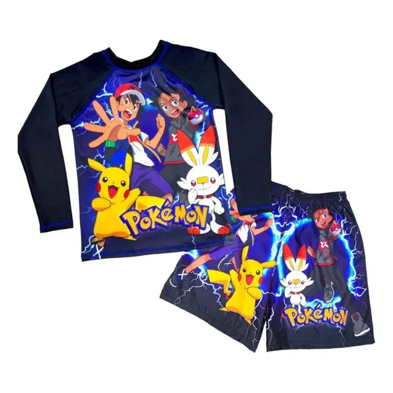 Conjunto De Pokémon  - Traje De Baño Para Niños