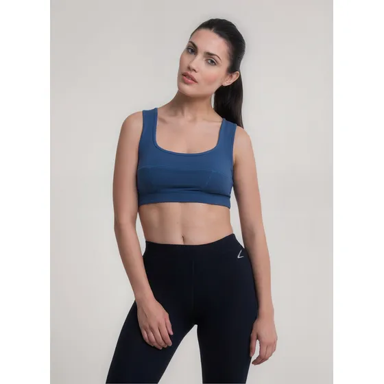Top Deportivo Mujer Lycra Cameron Comodidad Y Estilo Midnight L