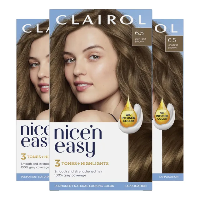Tinte Para El Cabello Clairol Nice'n Easy Permanent 6.5 Ligh