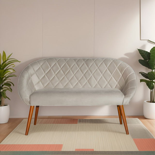 Poltrona Namoradeira Confortável Estofada B&a Veludo Luxo Poltrona Namoradeira Confortável Estofada B&a Veludo Luxo