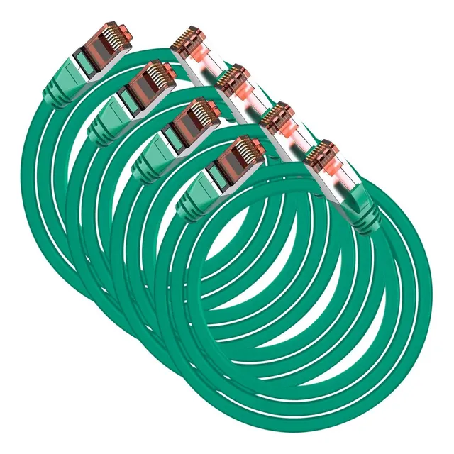Cables De Red Alta Calidad, Mxegt-004, 4pzas, 2m, Verde, 1gb