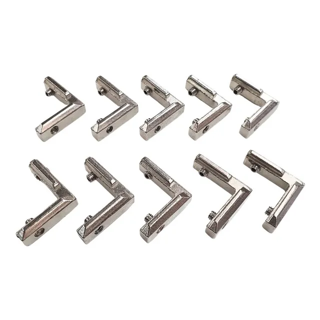 10 Piezas Escuadra Interna Perfil Estructural 20x20