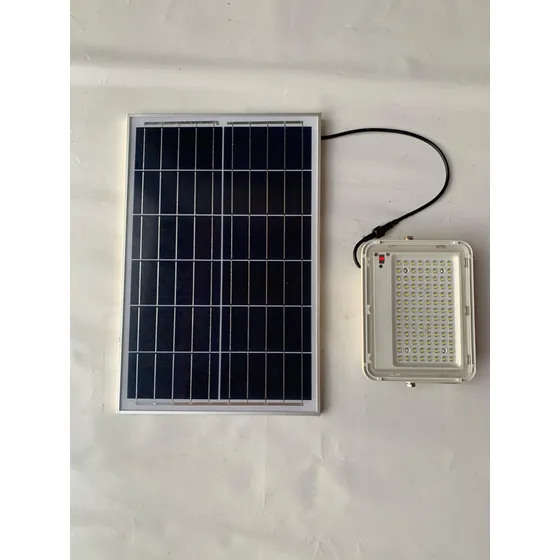 Reflector Recargable  100w Con Panel Solar Led L