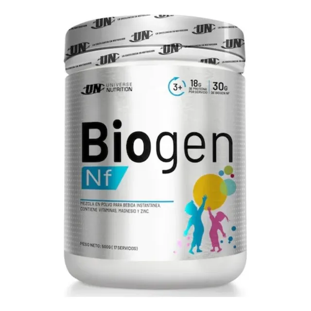 Proteína Niños Universe Nutrition Biogen Nf 500g Vainilla