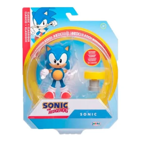Sonic The Hedgehog Wave 10 Figura De Sonic Clasico+accesorio