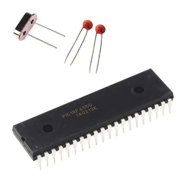 Pic18f4550 + Oscilador 16mhz + 2 Capacitores 22pf