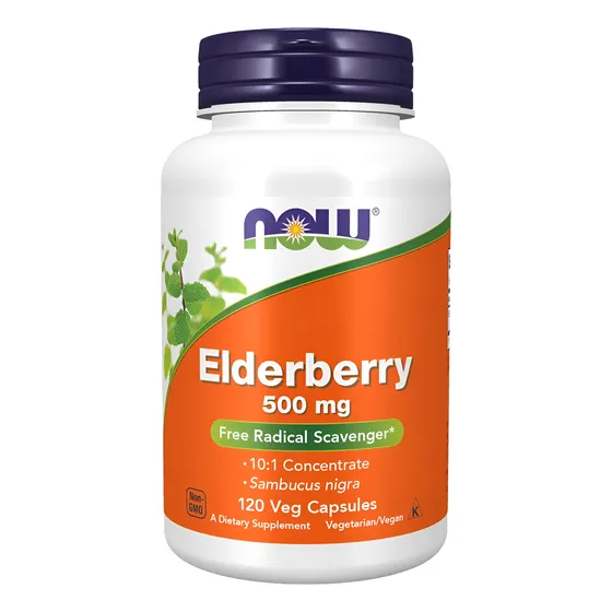 Elderberry 500mg Sauco (sambucus Nigra) 120 Caps Now Foods