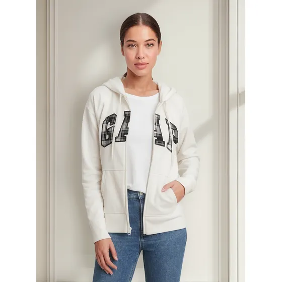 Casaco Moletom Gap Original Blusa Ziper Feminina Quentinha