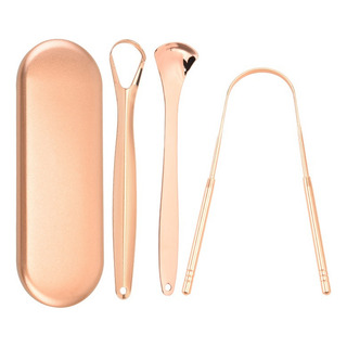 Acero Inoxidable Lengua Scraper Set Para Adultos Y Niños Acero Inoxidable Lengua Scraper Set Para Adultos Y Niños