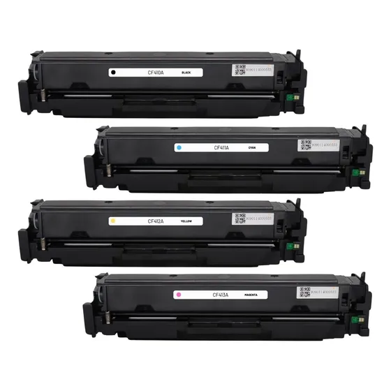 Juego 4 Colores Toner Cf410a 411a 412a 413a Para Hp M452