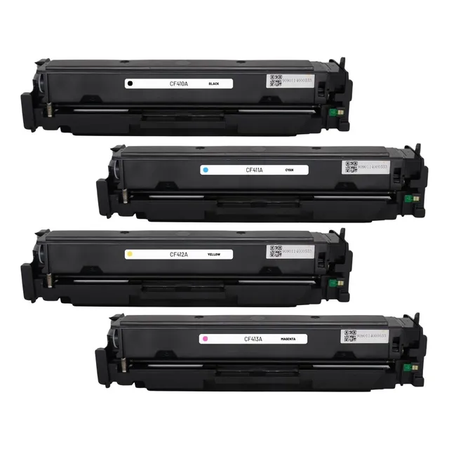 Juego 4 Colores Toner Cf410a 411a 412a 413a Para Hp M452