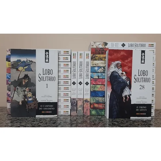 Mangás Lobo Solitário Volumes 1 Ao 28 Coleção Completa