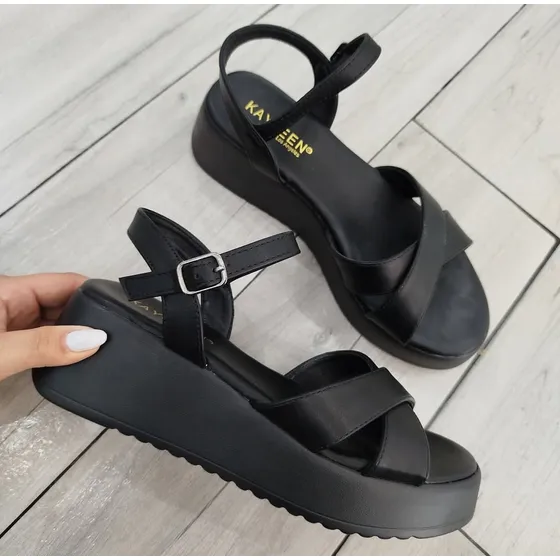 Sandalias Tacon Corrido, Marca Kayleen, Modelo Barra-1