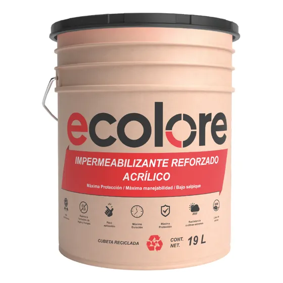 Impermeabilizante Acrilico Reforzado Ecolore 10 Años 19lts