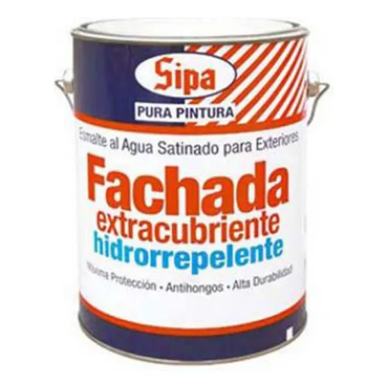 Esmalte Al Agua Fachada Hidrorep 1 Galón Blanco Sipa Mimbral