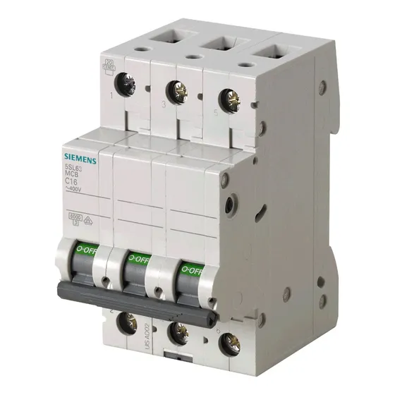 Pastilla Interruptor P/riel 3x25a 5sl 6ka 250/440v 5sl63257c