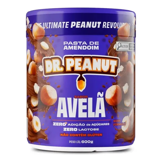 Pasta De Amendoim Com Whey Protein - 600g - Dr. Peanut
