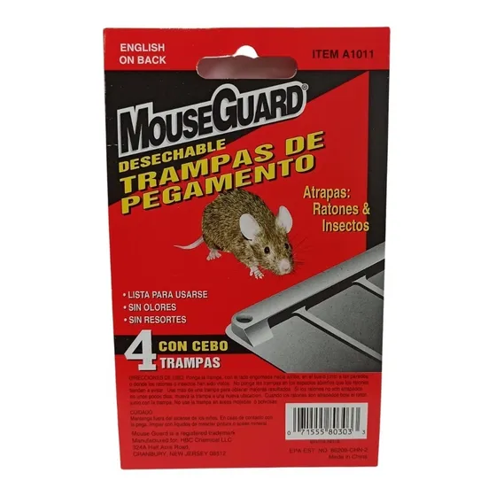 Trampa Para Ratones Ratas Roedores Con Pegamento Modelo L