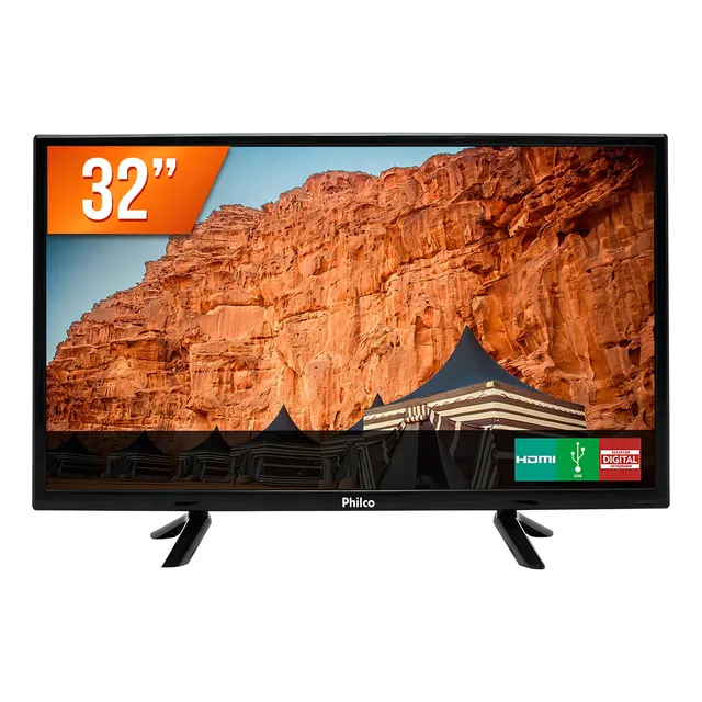 Tv De 32 Philco Ptv32g50d Com Tela Led Hd - Preto Tv De 32 Philco Ptv32g50d Com Tela Led Hd - Preto