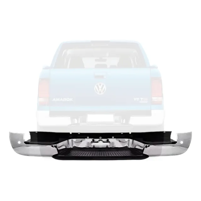 Parachoque Traseiro Amarok Cromado C/furo Sensor 2010 A 2023