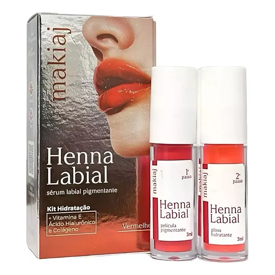 Henna Labial Makiaj Tinte Para Labios Con Acido Hialuronico