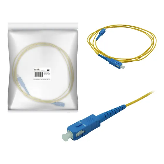 Cordão Óptico Cabo Fibra Simplex Sc Upc - Sc Upc 3 Metros