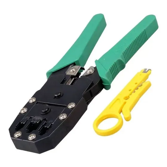 Crimpeadora Ponchadora Red Utp, Rj45 Rj12 Rj11 + Pela Cable