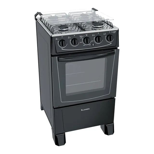 Cocina Gas James Horno Enlozado C105 Color Negro