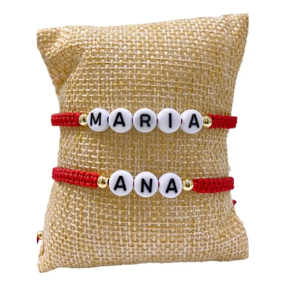 Pulsera Personalizada Con Nombre Unixe 2 Unidades 